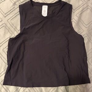 Athleta Black Mesh back tank top